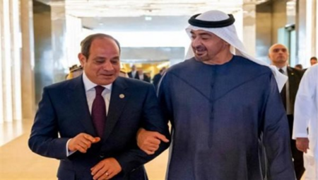 3 صور ترصد توديع السيسي بن زايد اليوم بمطار العلمين الدولي