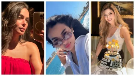 أمام البحر وتحت ضوء القمر.. 20 صورة للنجوم في إجازة الصيف أمام البحر وتحت ضوء القمر.. 20 صورة للنجوم في إجازة الصيف