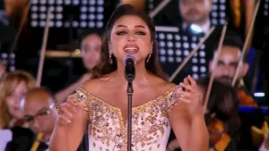 "حلوة بلادي ويا حبيبتي يا مصر".. أنغام تحيي حفل افتتاح "الأوكتاجون"
