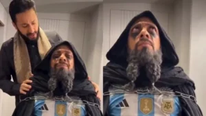 "احبسه يا مداح".. حمادة هلال يسخر من ميسي بفيديو كوميدي من كواليس "المداح 5"