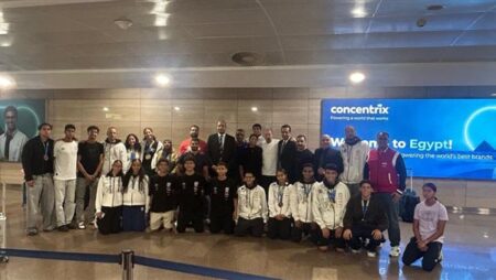 إستقبال رسمي لمنتخب الخماسي الحديث بعد حصد 11 ميدالية بمونديال ليتوانيا