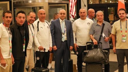 كأس العالم، قنصل مصر في هيوستن يستقبل بعثة المنتخب