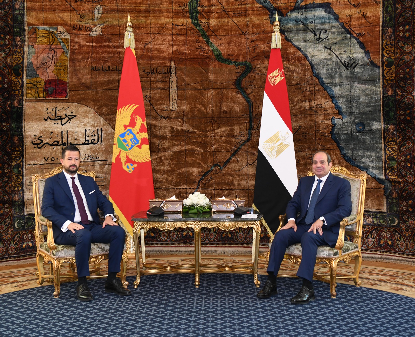 السيسي يبحث مع رئيس الجبل الأسود تعزيز التعاون الاقتصادي وأزمات الشرق الأوسط.. شاهد 6 السيسي يبحث مع رئيس الجبل الأسود تعزيز التعاون الاقتصادي وأزمات الشرق الأوسط.. شاهد