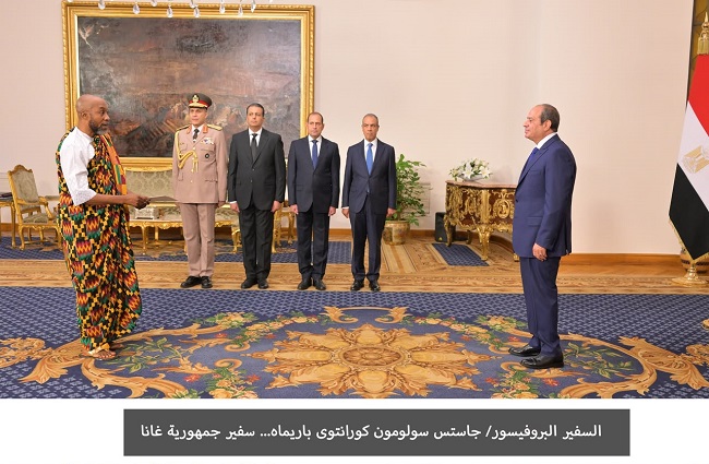 شاهد مراسم تسلم السيسي أوراق اعتماد 17 سفيرًا جديدًا لدى مصر 9 شاهد مراسم تسلم السيسي أوراق اعتماد 17 سفيرًا جديدًا لدى مصر