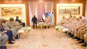وزير الدفاع يبحث مع نظيره الكونغولي تعزيز التعاون العسكري وتطورات الأوضاع الإقليمية في إفريقيا