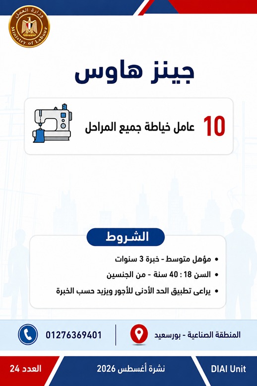 الحكومة تطرح 1355 وظيفة جديدة بالقطاع الخاص في 7 محافظات.. تعرف على التخصصات المطلوبة ومواعيد التقديم