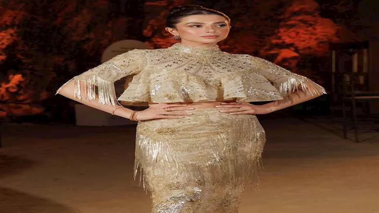 بالذهبي.. ماريتا الحلاني تخطف الأنظار في حفل زفاف شقيقتها 2 golden era ✨ (2)