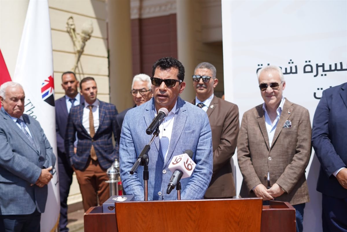 الجامعة البريطانية تستضيف مسيرة شعلة الدورة الثانية عشرة من بطولة الألعاب الأفريقية للجامعات