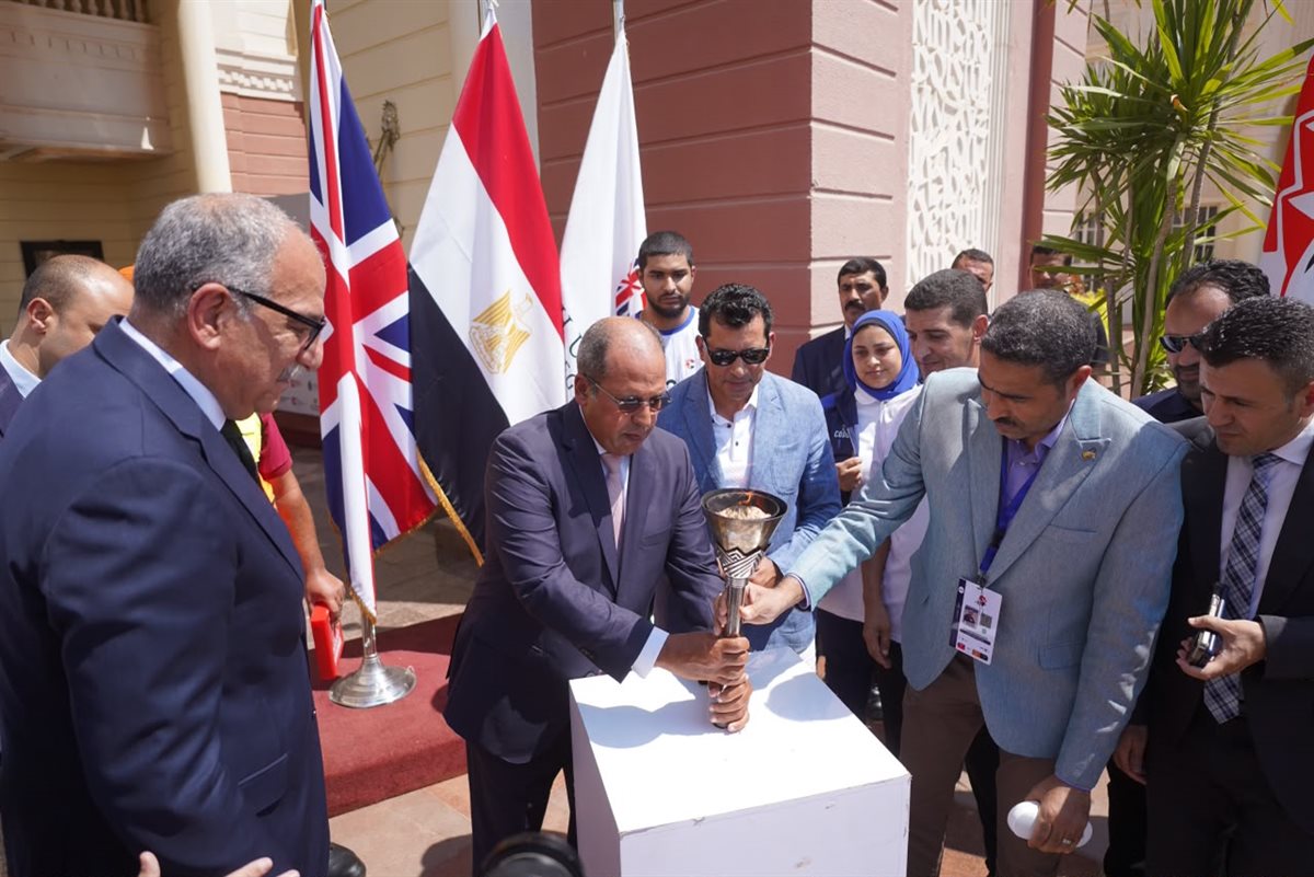 الجامعة البريطانية تستضيف مسيرة شعلة الدورة الثانية عشرة من بطولة الألعاب الأفريقية للجامعات