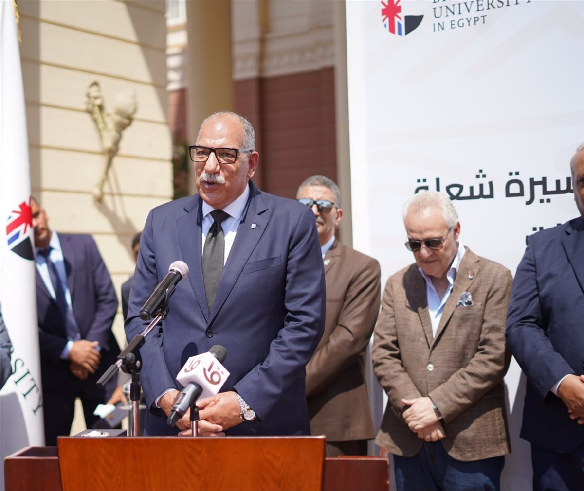 الجامعة البريطانية تستضيف مسيرة شعلة الدورة الثانية عشرة من بطولة الألعاب الأفريقية للجامعات