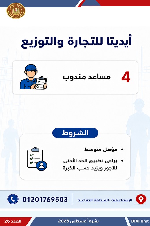 2594 فرصة عمل جديدة للشباب في 10 محافظات.. اعرف التفاصيل وطرق التقديم