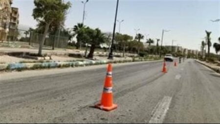 غلق طريق مصر - أسوان 4 أيام بالبدرشين لتنفيذ أعمال القطار الكهربائي