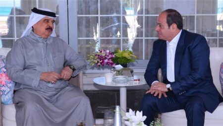 القمة المصرية البحرينية بالعلمين تتصدر نشاط السيسي اليوم