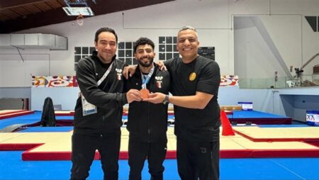 إنجاز تاريخي للجمباز.. عمر العربي يتوج ببرونزية الفردي العام بدورة البحر المتوسط