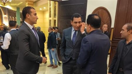 وزير الرياضة جوهر نبيل يشارك في عزاء المستشار أحمد الزند