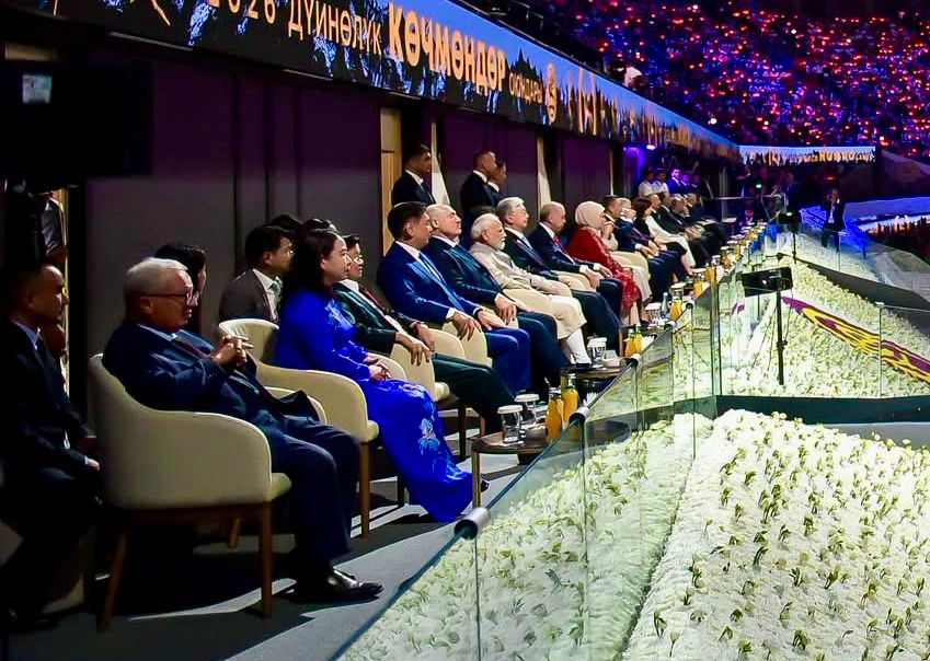 نائب رئيس الوزراء للشؤون الاقتصادية يشهد افتتاح الدورة السادسة للألعاب العالمية للبدو الرحل في "بشكيك".. صور