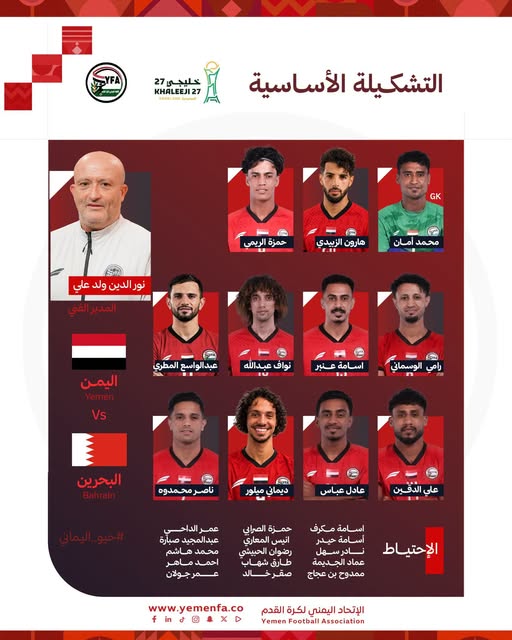 اليمن يضرب البحرين بخماسية مقابل هدفين في خليجي 27 1 اليمن يضرب البحرين بخماسية مقابل هدفين في خليجي 27