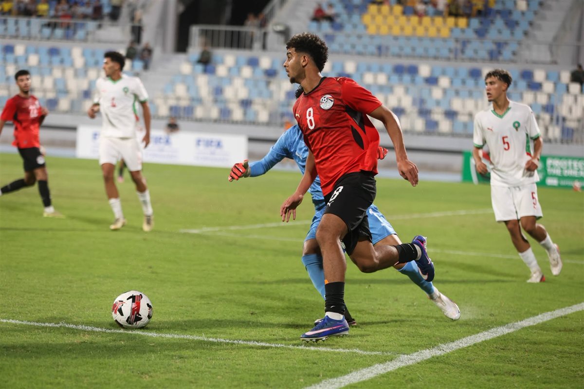 المغرب يفوز على مصر 2-0 ويتأهل رسميا لأمم أفريقيا للشباب (صور)