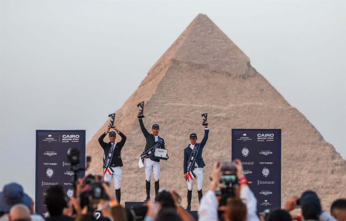 جولة لونجين العالمية لأبطال قفز الحواجز تختتم نسختها التاريخية الأولى في مصر أمام الأهرامات