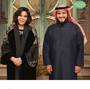 مشاري راشد ضيف الفنانة  إسعاد يونس في برنامجها صاحبة السعادة1