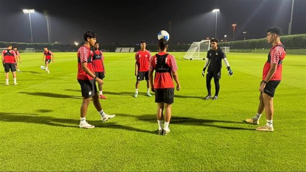 منتخب الناشئين يؤدي مرانًا خفيفًا استعدادًا لمواجهة الكويت